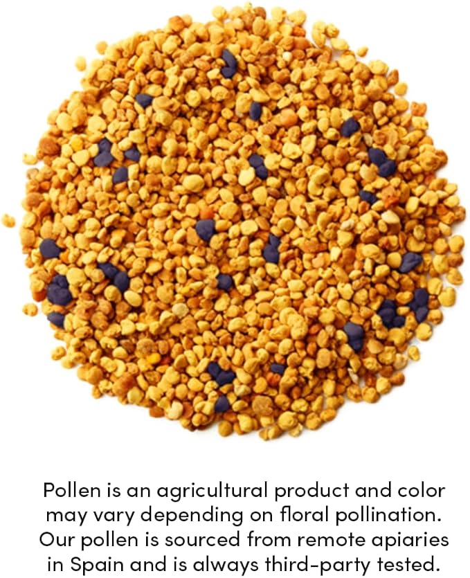 Beekeeper's Naturals - 100% Raw Bee Pollen Granules Natural Preserved Enzymes Source of Vitamin B Minerals Amino Acids &amp Protein - Paleo &amp Keto Friendly Gluten Free (5.2 oz)