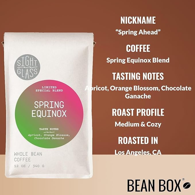 Spring Equinox Blend - Roasted by Sightglass Coffee - Whole Bean Coffee - 5 Pound Bag