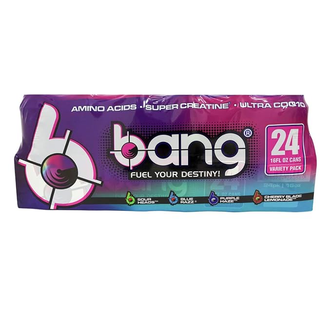 Bang Bang Fuel Your Destiny Cans Variety Pack 24 X 16 FL Ounce Total Net Wt 384 Fl Ounce 384 Fl Ounce