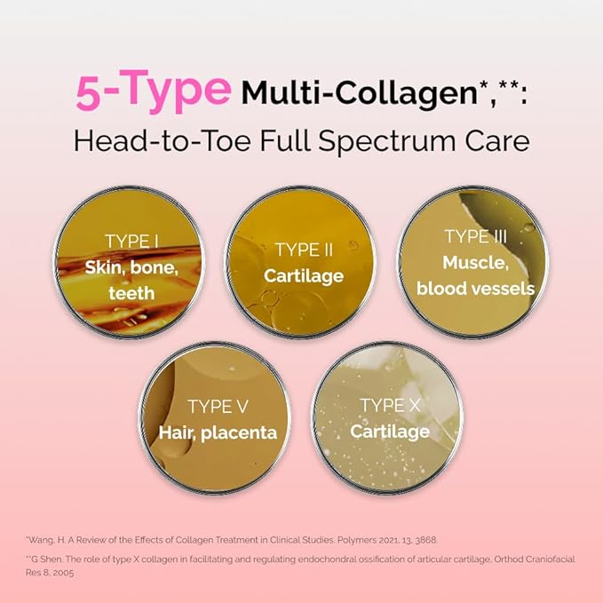 VITALBEAUTIE Super Collagen Drink – 3500mg Low‑Molecular Fish Collagen (5 Types) – K‑Beauty Liquid Beauty Ampoules Mixed Berry Flavor (Naturally &amp Artificially Flavored) – 14 x 25 mL