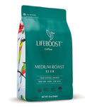 Lifeboost Organic Coffee Beans Medium Roast - Low Acid Single Origin Non-GMO Organic Whole Bean Coffee - Third Party Tested For Mycotoxins &amp Pesticides - 12 Ounces