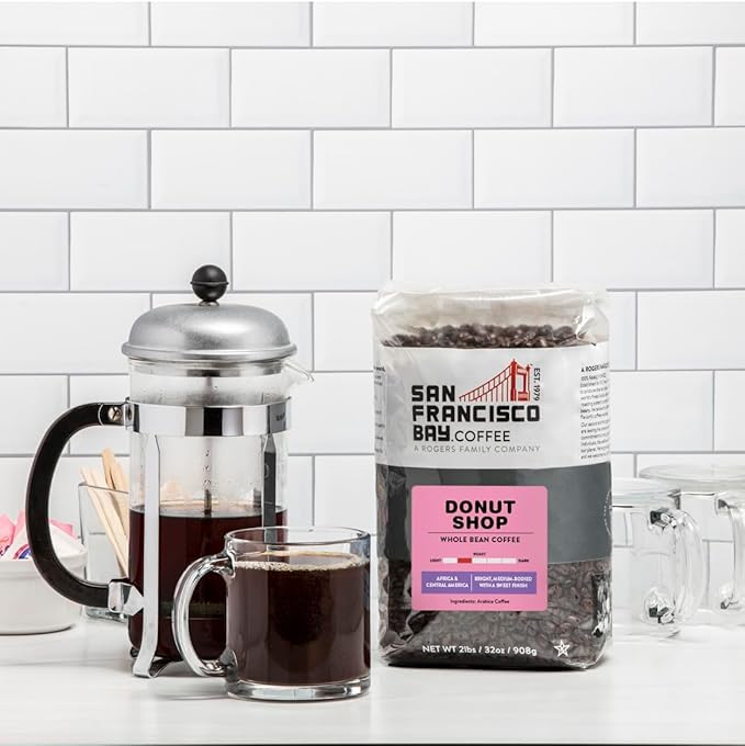 San Francisco Bay Whole Bean Coffee - Donut Shop (2lb Bag) Medium Light Roast