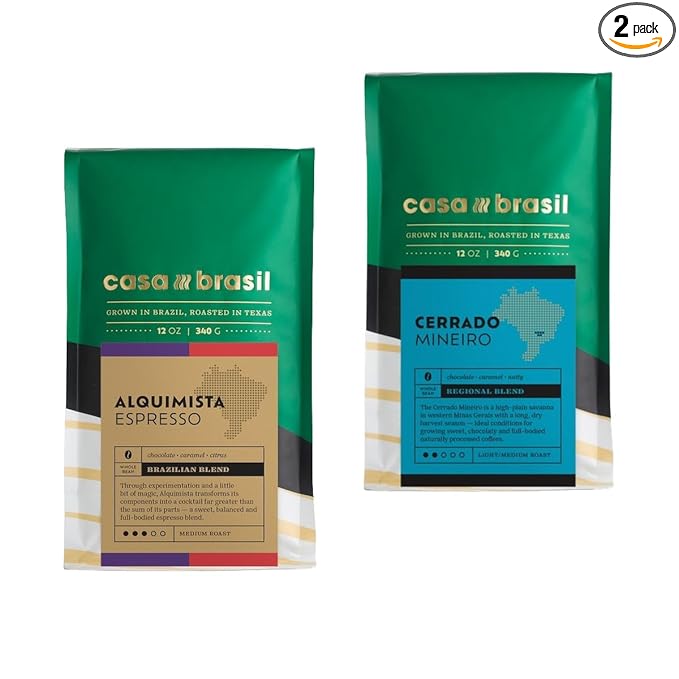 Bean Box Sampler - Roasted by Casa Brasil s 2-Pack Whole Bean Coffee Gourmet Coffee