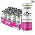 BeGOAT Clean Energy | Watermelon Dragonfruit | 6 Ingredients Plant-Based Non-GMO Vegan | 200mg Natural Caffeine | 12 fl oz Cans (Pack of 12)
