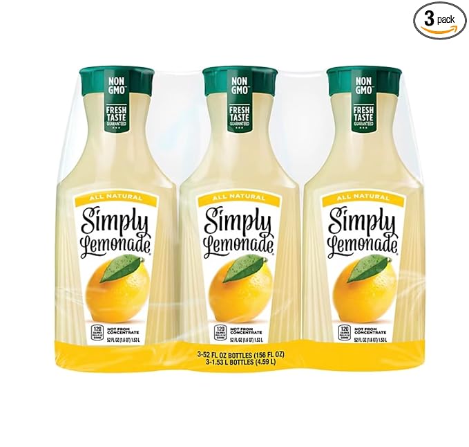 Generic Simply Lemonade Bottles 3 pk./52 fl. oz.