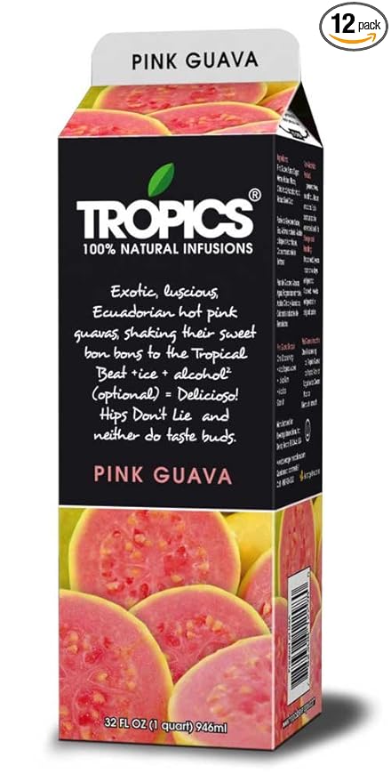 Tropics Pink Guava Drink Mix 32 Ounce -- 12 per case.