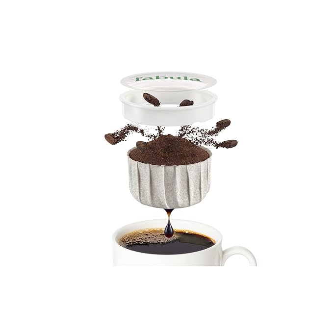 Fabula Coffee Pods Hazelnut Medium Roast - Low Acid - Single Origin - Mold Free - Non-GMO - Fair Trade - Kcup Compatible with Keurig &amp Keurig 2 Machines - 24 Count