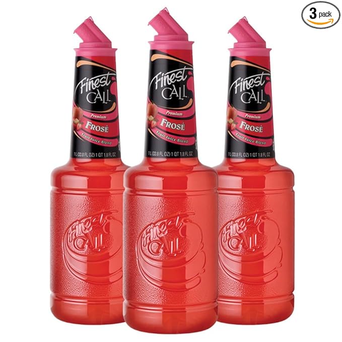Finest Call Premium Frosé Drink Mix 1 Liter Bottle (33.8 Fl Oz) Pack of 3