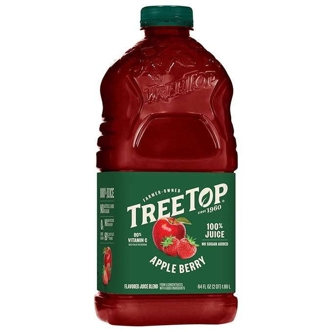 Tree Top Apple Berry Juice 64 Fl Oz (Pack of 8)