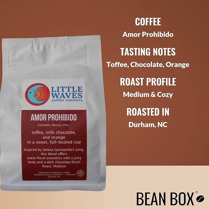 Bean Box Sampler - Roasted by Little Waves 3-Pack Whole Bean Coffee Gourmet Coffee