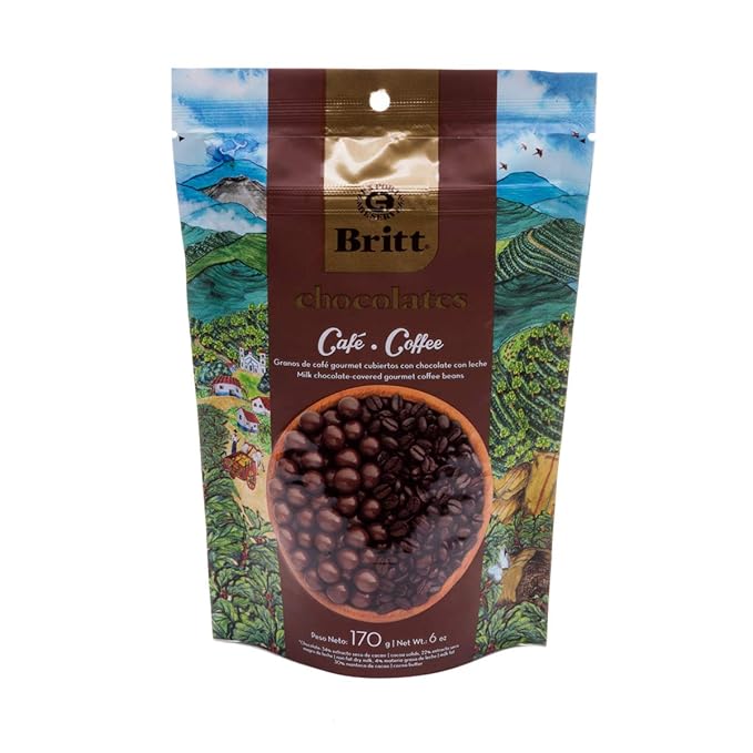 Cafe Britt® Chocolates – Gourmet Chocolate-covered Arabica Coffee Beans (Dark Milk and White Chocolate) (3 Pack) (6 oz) Gluten Free No Artificial Ingredients No Trans Fat Costa Rican Product