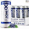 Zero Sugar Energy Drink - ionix Nootropic Drink to Boost Focus and Mood with L-Theanine Natural Green Tea Caffeine Vitamins &amp Prebiotic for Gut Health - 12 fl oz Cans (Pack of 12)