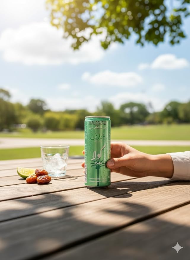 Milaf Date Cola - 8.1 fl oz | Sweet Carbonated Soda Soft Drink Made with Date Extract | Refreshing Non-Alcoholic Beverage | Ideal for Those Following Alcohol-Free Lifestyle (Pack of 6)