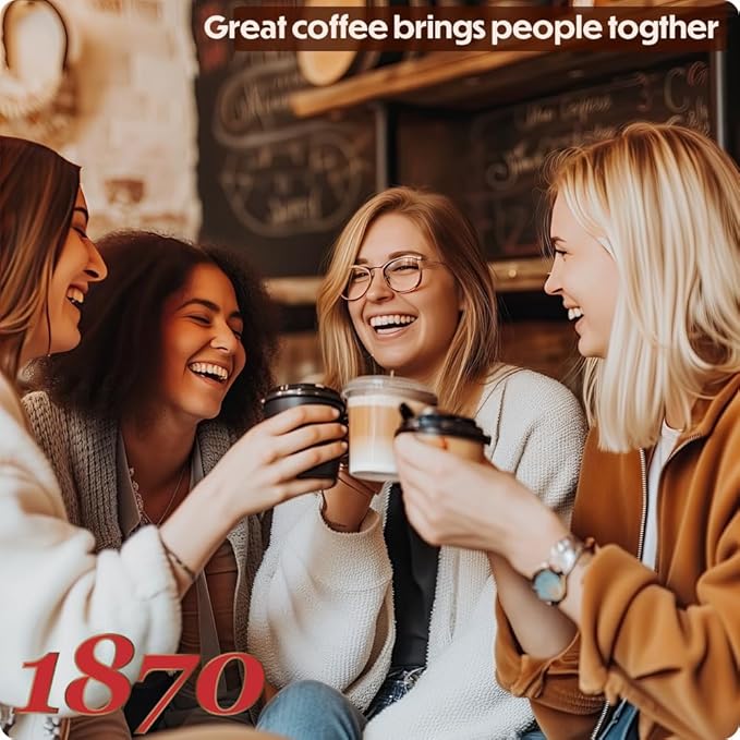 1870 by Caffè Barbera: Hesperia Premium Whole Bean Roasted Coffee 4 Bean Blend from Indonesia and Brazil Roasted in Italy by a Single Family over 150 years and 6 Generations (since 1870) 2.2lb / 1k