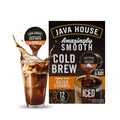 JAVA HOUSE Salted Caramel Lightly Sweet Cold Brew Coffee Pods (48 Count) Peel and Pour Pods Hot or Iced