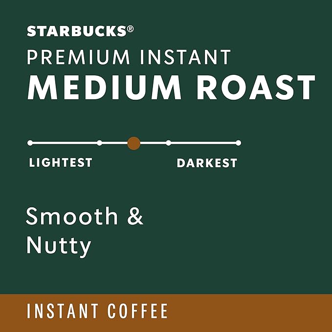 Starbucks Premium Instant Coffee Medium Roast Coffee Arabica Beans Three 3.17 oz Tins (Pack of 2)