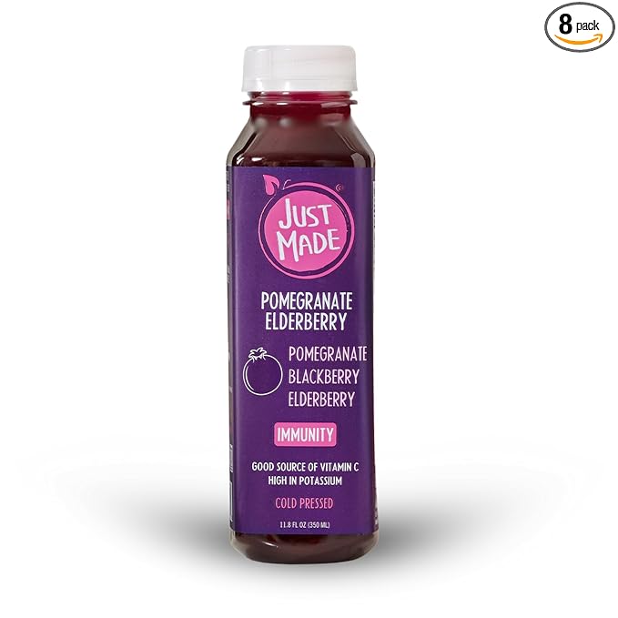 JUST MADE JUICE Pomegranate Elderberry Juice 11.8 FZ