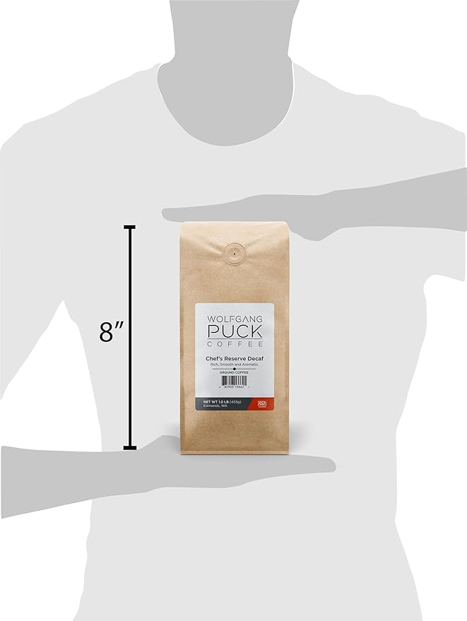 Wolfgang Puck Coffee Chef's Reserve Decaf Ground Coffee 1-Pound (Pack of 3) (014662)