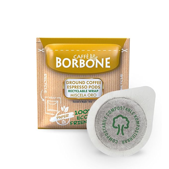 Caffè Borbone Espresso Paper Pods Gold Blend Sweet and Refined Medium Roast ESE Pods Authentic Italian Espresso- 150 Count