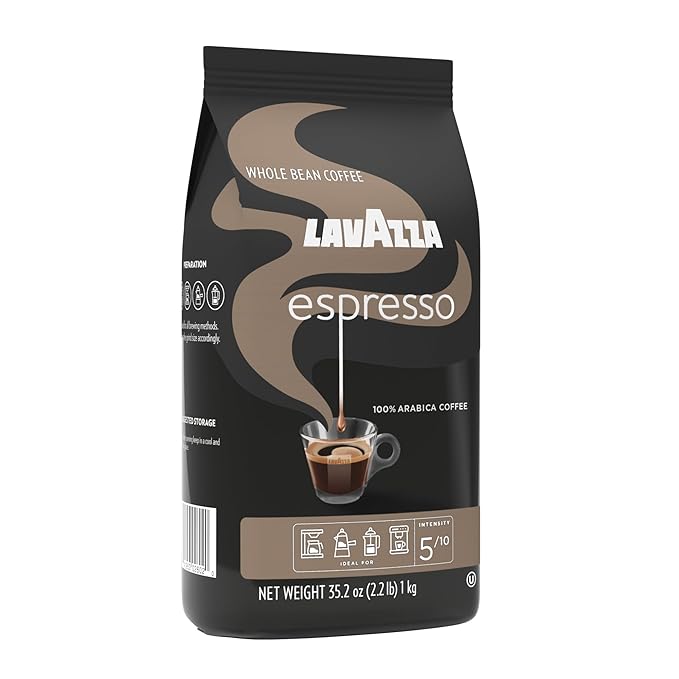 Lavazza Espresso Whole Bean Coffee Medium Roast 100% Arabica 2.2 lb Bag