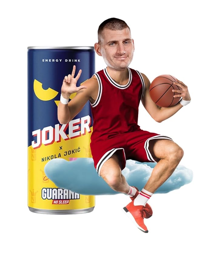 Joker Guarana Energy Drink - Nikola Jokić’s Official Drink from Serbia | Classic Energy Boost | Joker Energy Drink | Nikola Jokic energy Drink