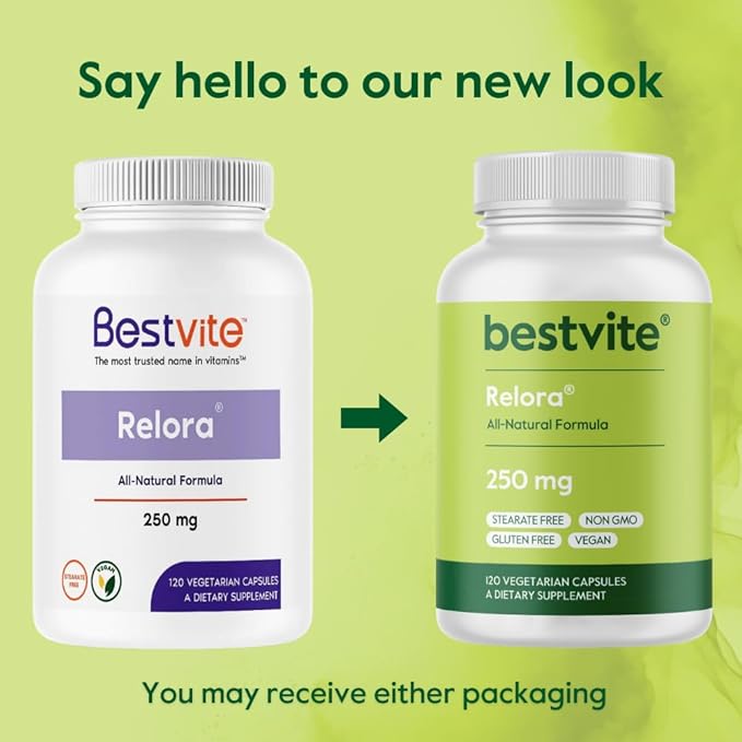 BESTVITE Filler-Free Relora 250mg (240 Vegetarian Capsules) (120 x 2) – Clinically Researched – No Stearates – Vegan – No Fillers – Supports The Management of Occasional Stress*
