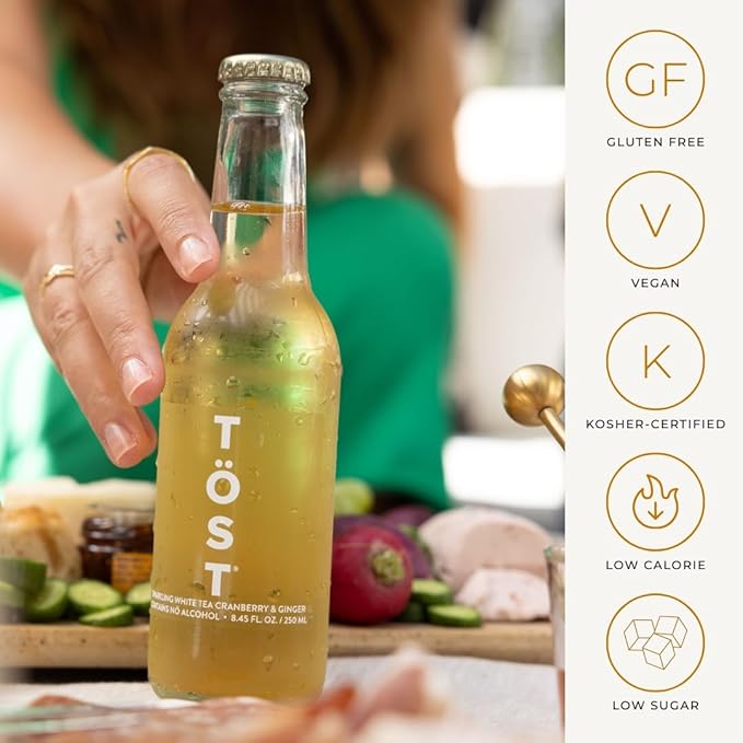 TÖST All-Natural Non-Alcoholic Sparkling Beverage 250 ML - 16 Pack