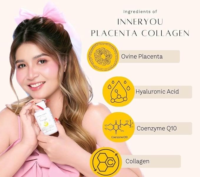 BMRS Beauty Essentials Inner You Placenta Collagen Food Supplement - 250mg 120 Tablets
