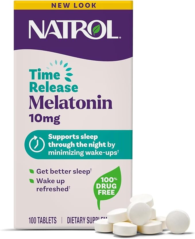 Natrol Melatonin Time Release 5mg Tablets 100 ea ( Packs of 4)