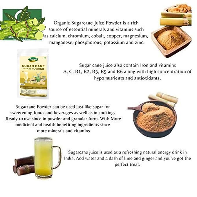 Yeshvi NATURAL Aam Panna Powder &amp Sugarcane Juice Powder With Kokum Jamun Fruit Juice Powder Combo Pack Instant Drink Mix Powder Drink Fruit Juice Powder 300gm