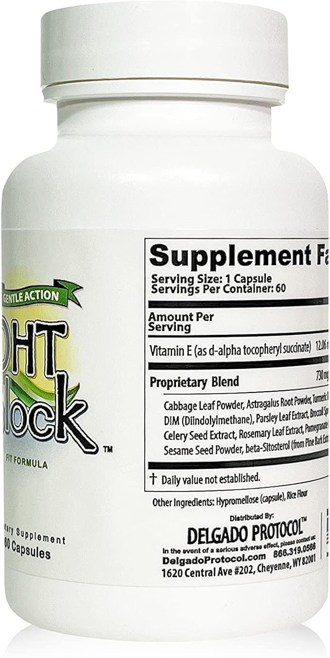 DHT Block - DHT Blocker Supplement for Skin Acne Hair and Hormonal Balance. Dim Astragalus Root Turmeric Natural Ingredients. For Men and Women - 60 Vegan Capsules