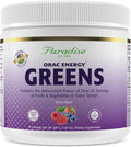 Paradise Herbs ORAC Energy Greens Berry Superfood Powder Over 40000 ORAC Antioxidants Organic Greens Berries Mushrooms &amp Probiotics Non-GMO Gluten-Free 25 Servings