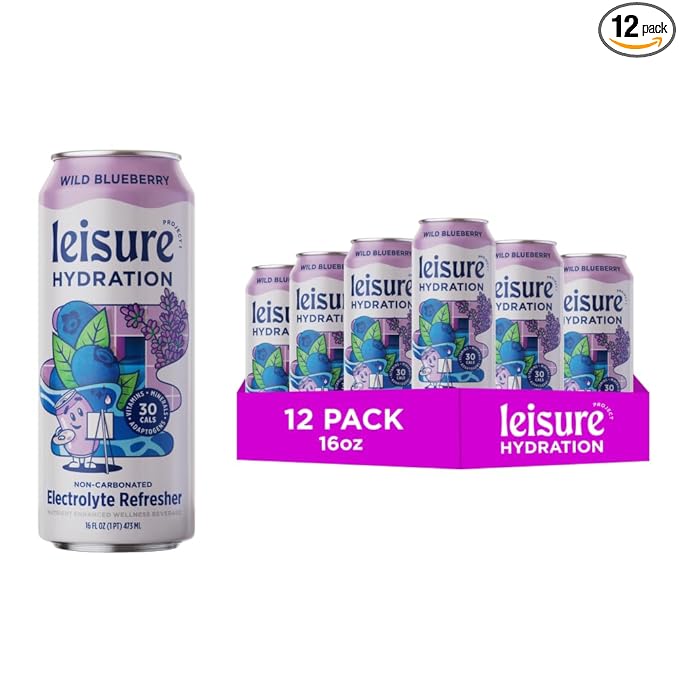 Leisure Project Beverage Blueberry Refresher 16 fl oz (Pack of 12)