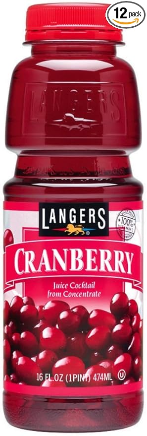 Langers Cranberry Juice 16-Ounces (Pack Of 12)