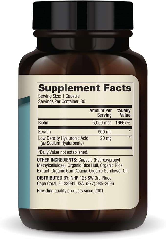 Dr. Mercola Hair Skin and Nails - Provides Biotin Keratin &amp Hyaluronic Acid - Premium Quality - Supports Healthy Aging - Non-GMO Gluten-Free &amp Soy-Free - 30 Capsules (30 Servings)