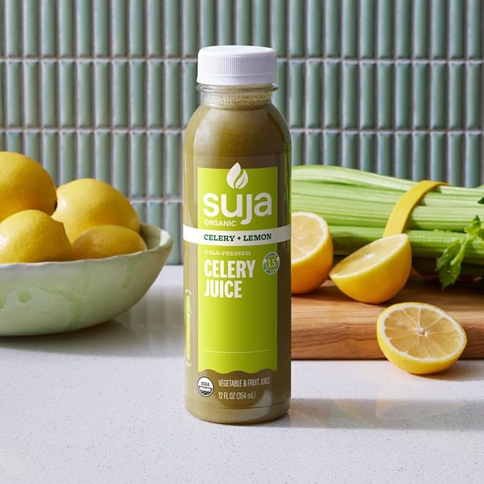 Suja Cold Pressed Celery Juice 12 Fluid Ounce - 6 per case.
