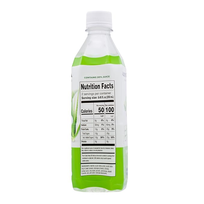 Season Aloe Vera Drink with Pulp Original Flavor 16.9 fl oz (Pack of 12)