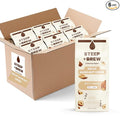 STEEP + BREW DECAF Hazelnut Creme Coffee | Premium Arabica Flavored Coffee | Ground | Light Roast | 10 oz | PACK OF 6