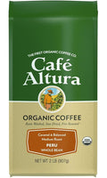 Cafe Altura Whole Bean Organic Coffee Peruvian 2 lb Bag