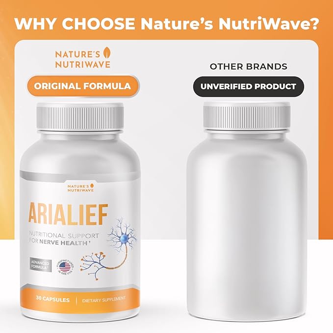 Arialief – Natural Supplement for Overall Wellness and Comfort – Made in USA Non-GMO Easy to Take 30 Capsules 6 Month Supply