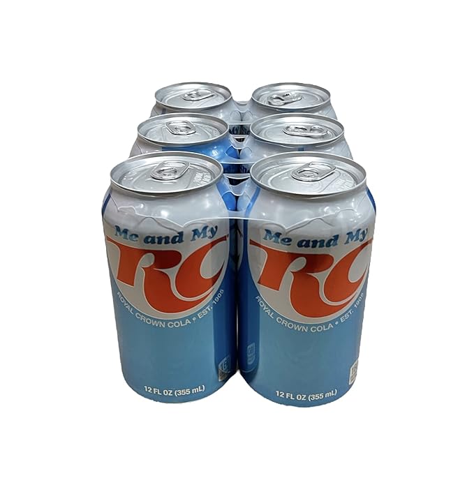 Royal Crown Cola Soda Reserve - Munchie Box Stash - Cans or Bottles (Pack of (6) 12 Oz Cans)