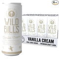 Wild Bill's Vanilla Cream Soda Classic Craft Soda Pop Soft Drinks Sodas Made with Pure Cane Sugar Caffeine Free NO High Fructose Corn Syrup Gluten Free Vegan Low Sodium 12 Oz 12 Pack