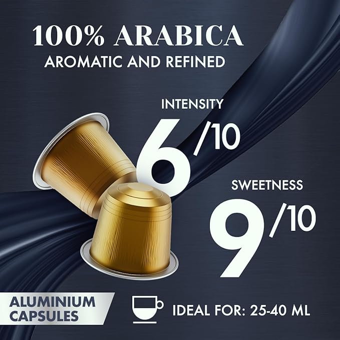 Caffè Borbone 100% Arabica Aluminum Capsules Compatible with Nespresso Original Machines Medium Roast 100 Count