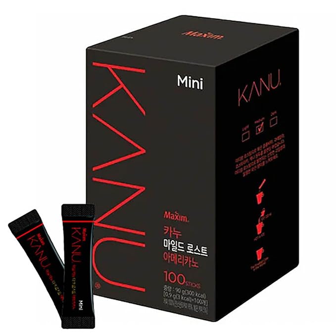 Kanu Mini Colombia Mild Roasted Instant Americano Coffee with Random Gift_0.03 oz x 100 Sticks