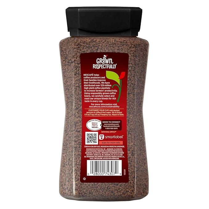 Taster's Choice Original Gourmet Instant Coffee 14 Ounce Jar Pack of 4