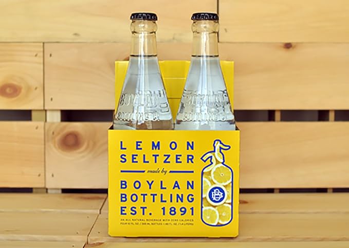 Boylan Lemon Seltzer 12 fl oz (24 Glass Bottles)