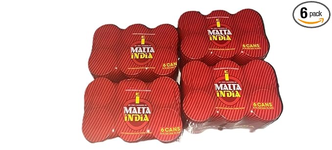 Generic Malta India - Puerto Rico's Famous Malt Beverage - 8 oz cans (Four Six Packs)