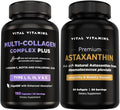 Vital Vitamins Multi-Collagen Plus 150 ct + Astaxanthin 60 ct