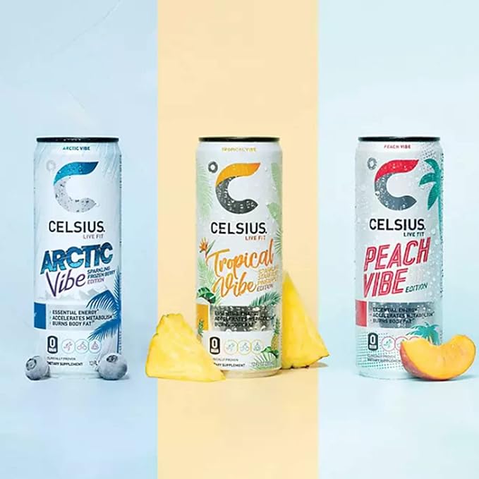 CELSIUS Energy Drink | Assortment of Energy Drinks Flavors is Sugar Free and Keto Friendly Drink – (BETRULIGHT 12 Fl Oz Pack of 6)