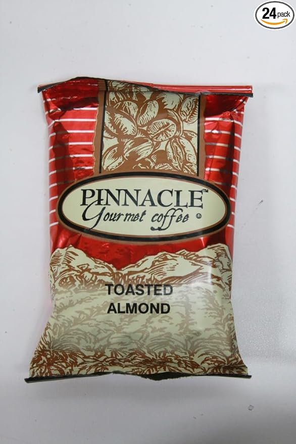Pinnacle Flavored Ground Coffee 24/2.25 oz packets (Toasted Almond)